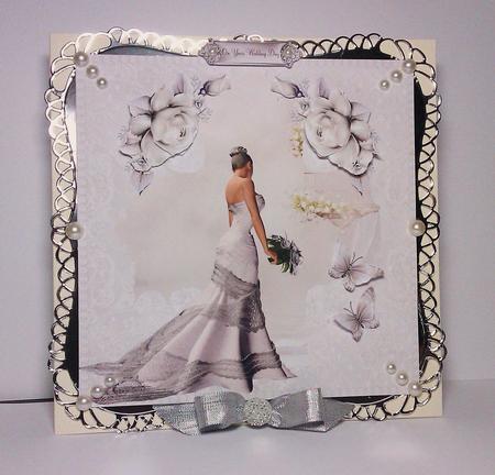 Beautiful Bride Lace and Pearls Wedding Day by Lynda Tully