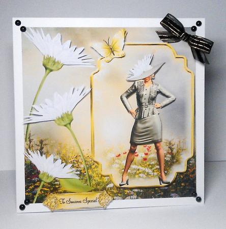 Daisy 1940's Style Card Front Kit by Lynda Tully