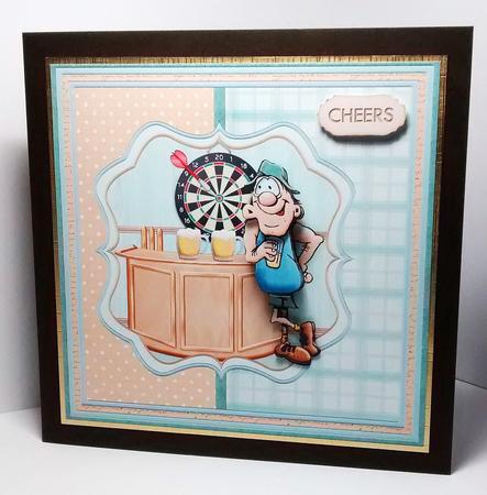 Down the Boozer 8x8 Mini & Decoupage for Men by Lynda Tully