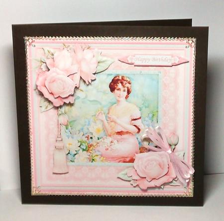 Amongst the Flowers 8x8 Mini Kit & Decoupage by Lynda Tully