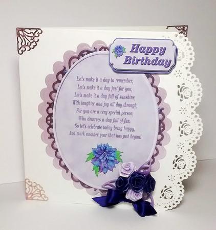 Three Birthday Verse Toppers (with Greetings) by Lynda Tully