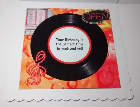 Rock and Roll Birthday Insert by Lynda Tully