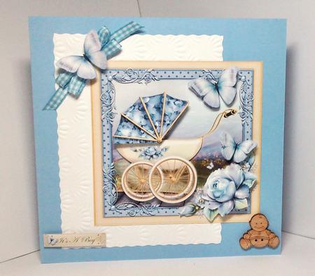 Baby Blue Heather Fields Topper by Lynda Tully