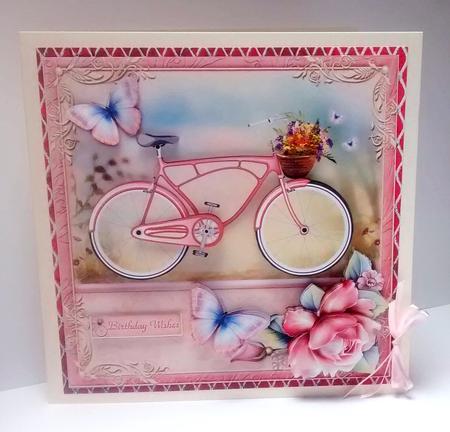 Pink Vintage Bike by Lynda Tully