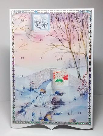 Winter Wonderfall Advent Calendar Card by Lynda Tully