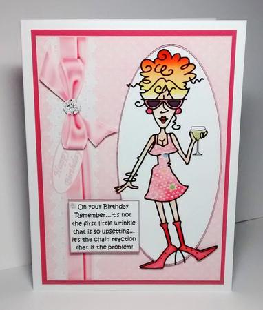 Rita Gets Her First Wrinkle Quick Card by Lynda Tully
