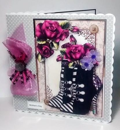Steampunk Boots & Purple Roses by Lynda Tully