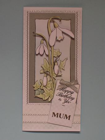 Snowdrops Kit with Step by Step Decoupage by Lynda Jones