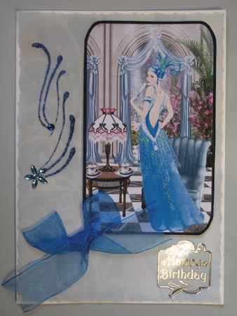 Blue Art Lady by Lynda Jones