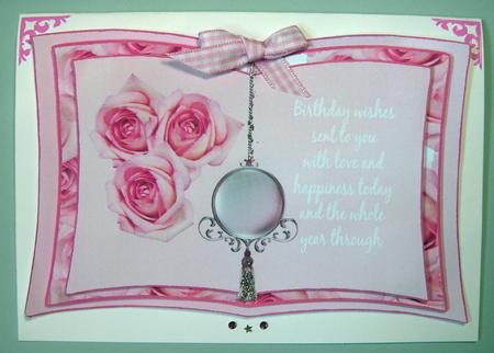 Pink Rose Trio Birthday Book by Lynda Jones