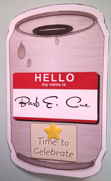 Hello My Name Is -  Can Card 2 by Lynda Jones