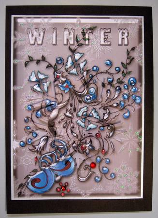 Winter Snowflake Shaped Pyramid by Lynda Jones