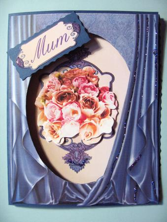 Roses and Drapes Step by Step Card for Mom/mum by Lynda Jones