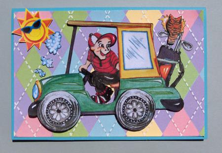 Golf Buggy by Lynda Jones
