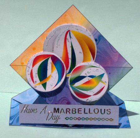 Marbles Diamond Top by Lynda Jones