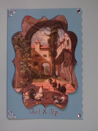 Old Spanish Archway Fancy Bracket Tunnel Sheet by Lynda Jones