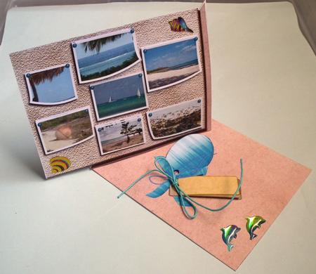 Vacation Memories Over the Edge Easel Card by Lynda Jones