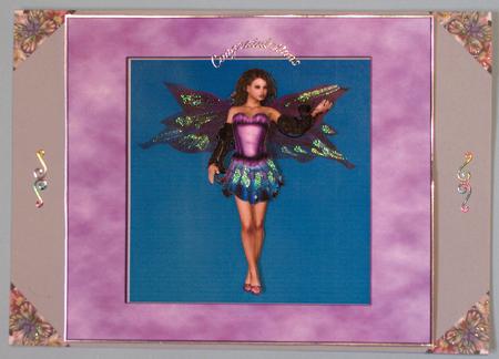 Purple Fairy in Frame Step by Step by Lynda Jones
