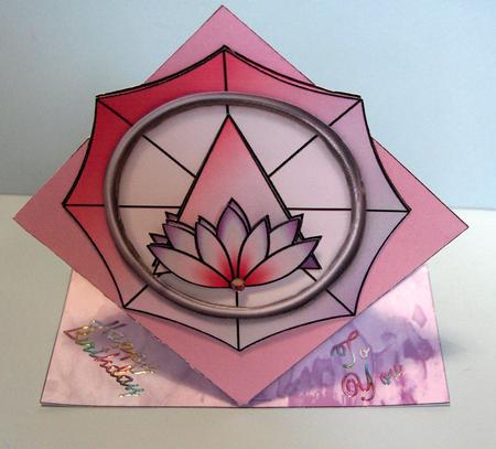 Stained Glass Lotus by Lynda Jones