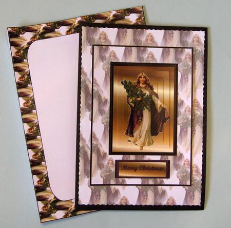 Vintage Christmas Angel Card Kit by Lynda Jones