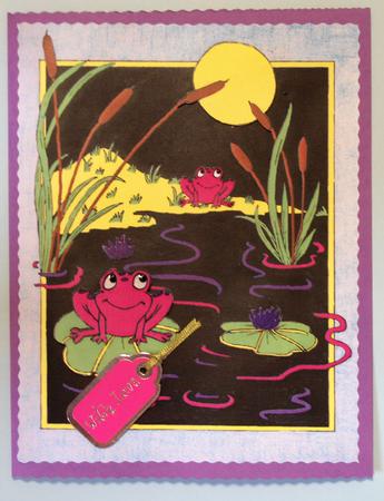 Purple Frogs by Lynda Jones