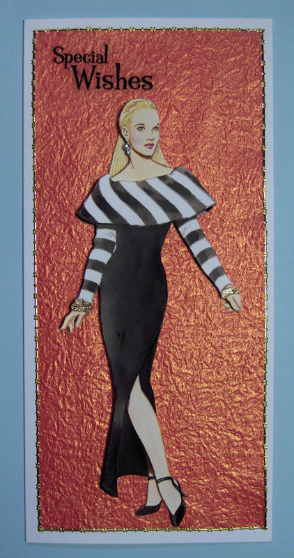 Striking Black and White Dress by Lynda Jones