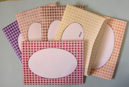 Gingham 5 x 7 Envelope Kit Men's DIY Colours by Lynda Jones