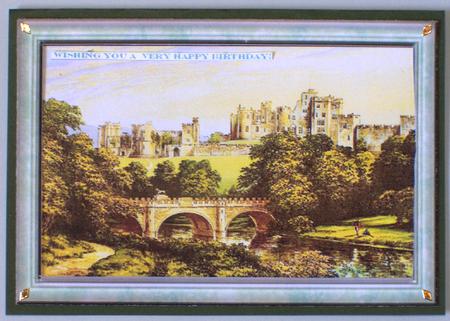 Alnwick Castle, Northumberland in 1875 Quick Card Front by Lynda Jones