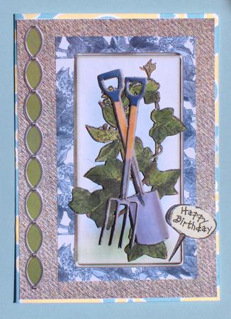 In the Garden Kit Blue with Step by Step Decoupage by Lynda Jones