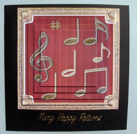 Musical Notes Pyramage by Lynda Jones