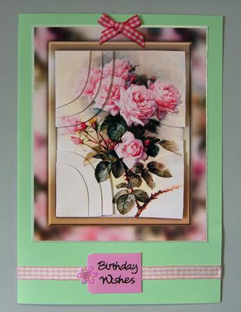 Pink Roses - New Shape Corner Stacker by Lynda Jones
