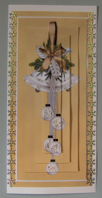 Gold Christmas Bells Pyramid by Lynda Jones