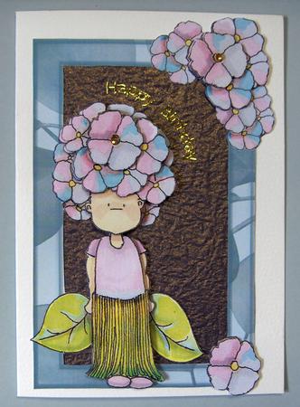 Hydrangea Framed Doodles by Lynda Jones