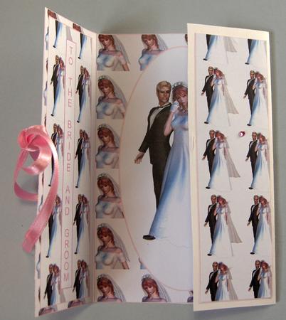 The Wedding Gate Fold Card by Lynda Jones