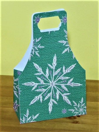 Snowflake Green Gift Bag by Lynn Butters