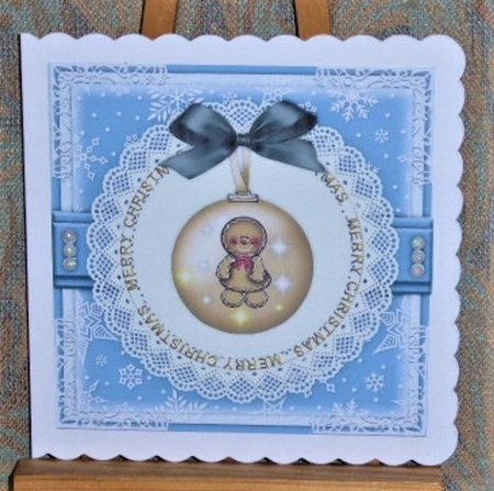 Christmas Bauble1 Mini Card Kit by Lynn Butters