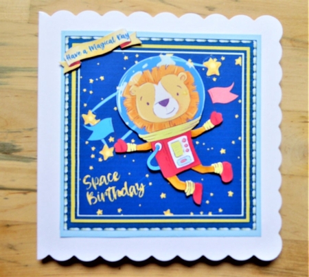 Lions  Space Birthday by Lynn Butters