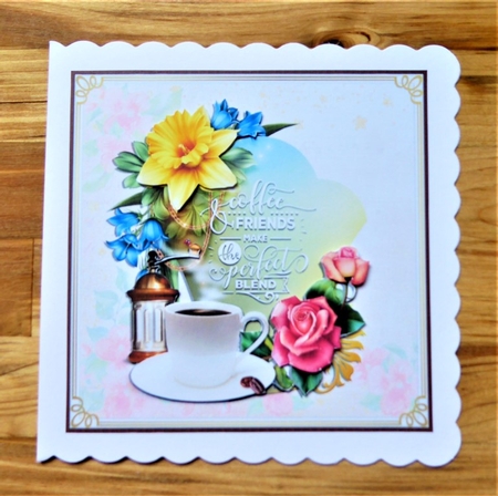 COFFEE AND FRIENDS 6X6 by Lynn Butters