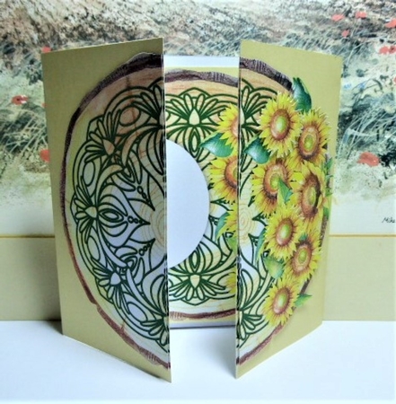 Sunflower Gatefold by Lynn Butters