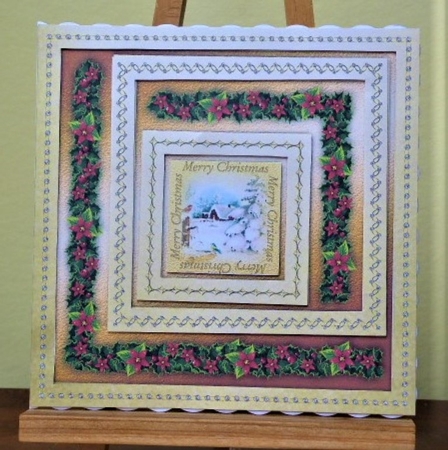 Golden Christmas - Snowscene by Lynn Butters