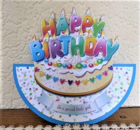 BIRTHDAY CAKE ROCKER CARD by Lynn Butters