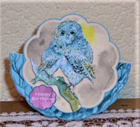 Wobble Card Mini Kit - Owl for lots of occasions #3 by Lynn Butters