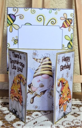 Honey Bee - Gatefold Card - suitable for both male/female by Lynn Butters