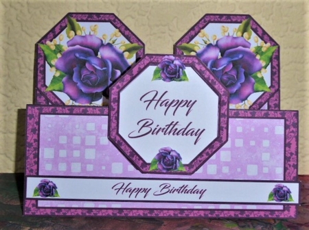 Double Tent Purple Roses by Lynn Butters