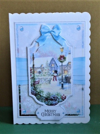 Mr Snowman 7x5 inch No.1 by Lynn Butters