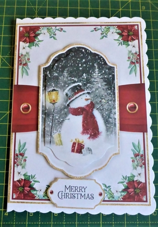 Mr Snowman 7.5x5.5 inch No.1 by Lynn Butters