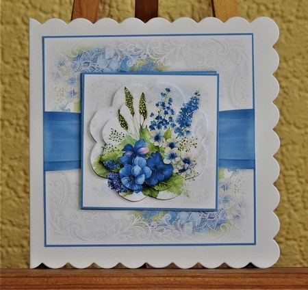 Blue Floral Bouquet No.1 by Lynn Butters