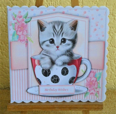 8x8 Mini Kit, Gorgeous Kitty in a Cup , 3 by Lynn Butters