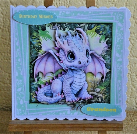 8x8 Mini Kit, Gorgeous White Dragon  by Lynn Butters