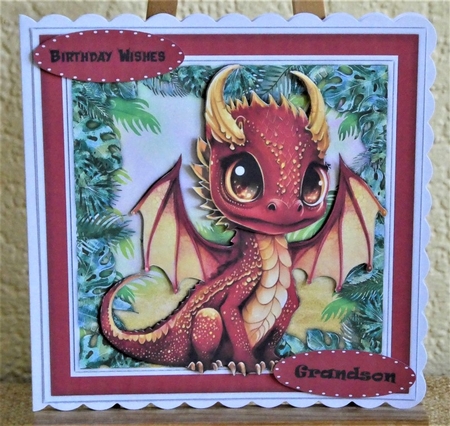 8x8 Mini Kit, Gorgeous Fire Dragon  by Lynn Butters